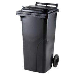 Europlast külső hulladéktároló fekete - 80 liter